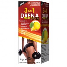 PhytoGold 3 Em 1 Drena Muito+Gym 500 Ml